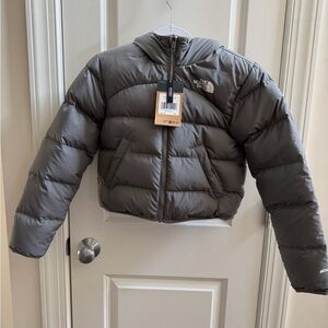 Girls North Face Reversible Puffer Jacket